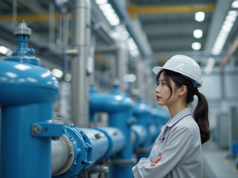 大型工業(yè)水處理系統(tǒng)現(xiàn)場(chǎng)